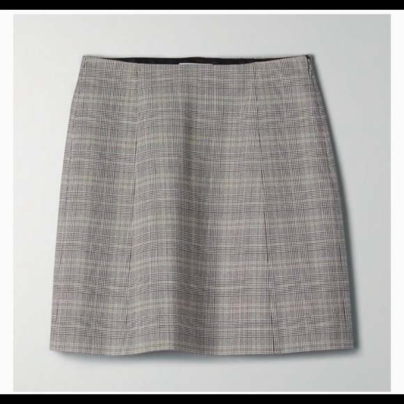Babaton Plaid Mini Skirt Sz 4 - Picture 2 of 4